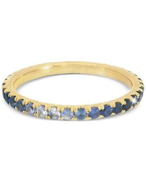Lisa Nik 18K Ombre Sapphire Ring - White