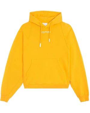 Lourdes Rhinestone Hoodie - Yellow