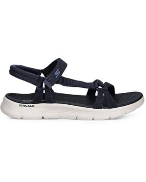 Skechers Go Walk Flex Touch-Strap Sandals - White