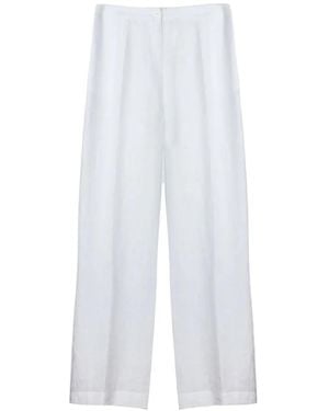 Purotatto Linen Wide-Leg Pants - White
