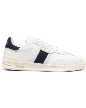 Polo Ralph Lauren Heritage Aera Leather Trainers - White
