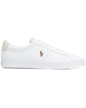 Polo Ralph Lauren Sayer Canvas Trainers - White
