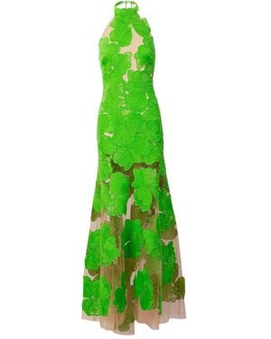 Silvia Tcherassi Mab Floral Maxi Dress - Green