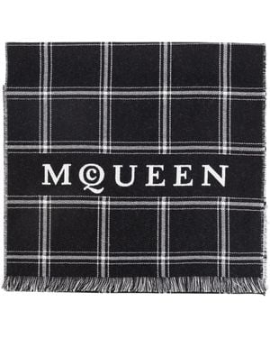 McQueen ロゴ スカーフ - ブラック