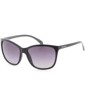Calvin Klein Gradient-Lens Square-Frame Sunglasses - White