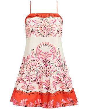 Marie Oliver Eileen Ruffled Mini Dress - Red