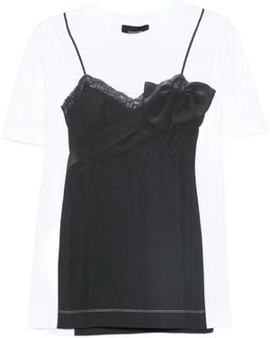 Simone Rocha Trompe L'Oeil T-Shirt - Black