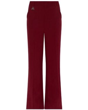 Gestuz Pantalones Anchos Con Charm Del Logo De X Barbie - Rojo