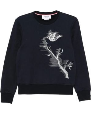 Thom Browne Besticktes Sweatshirt - Blau
