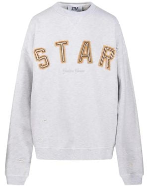 Golden Goose Star Embroidered Sweatshirt - White