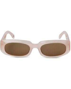 Palm Angels Oval-Frame Sunglasses - White