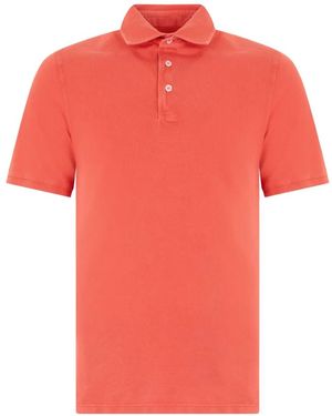 Fedeli Short-Sleeve Polo Shirt - Red