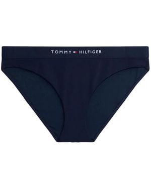 Tommy Hilfiger Bragas De Bikini Con Logo En La Cinturilla - Azul