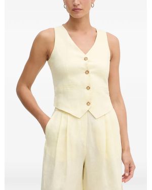 Benetton Veston À Boutonnière - White
