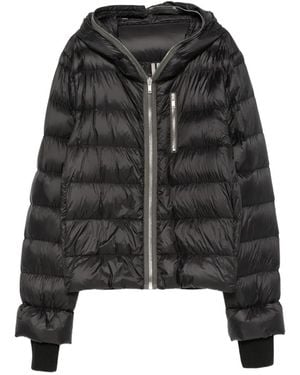 Rick Owens Gimp Hooded Padded Jacket - Black