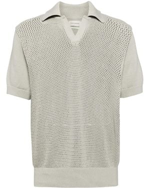 Oliver Spencer Oli オーガニックコットン ポロシャツ - グレー
