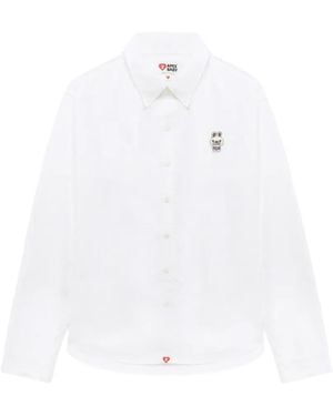 A Bathing Ape Buttoned Embroidered Shirt - White