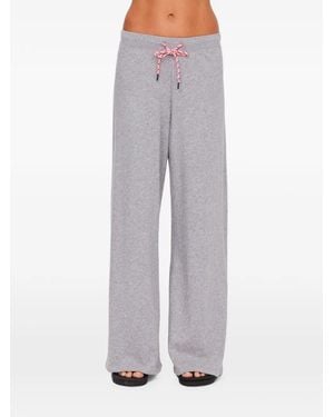 The Upside Sandy Wide-Leg Track Trousers - Grey