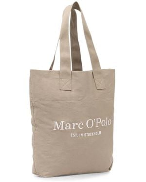 Marc O' Polo Logo-Print Tote Bag - Natural