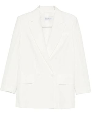 Max Mara Piqué Jersey Olimpia Jacket - White
