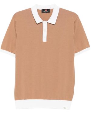 Peuterey Rolle Colorblock Short-Sleeve Polo Shirt - Natural