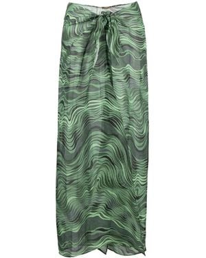 Cult Gaia Nila Cover-Up Skirt - Green