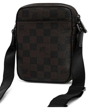 Joop! Kuriertasche Mit Karomuster - Schwarz