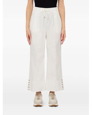 Liu Jo Pantalones Con Detalle De Ojales - Blanco