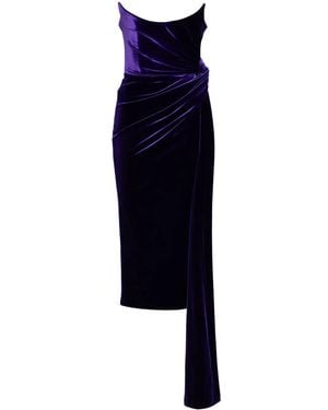 Alex Perry Abito Midi - Blu