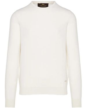 Enrico Mandelli Logo-Plaque Jumper - White