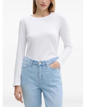 ARMANI EXCHANGE Long Sleeve T-Shirt - White