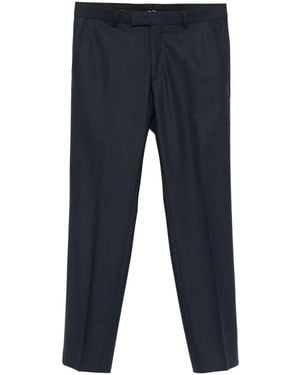 Karl Lagerfeld Flat-Front Tailored Trousers - Blue