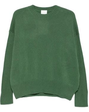 Allude Jersey Con Hombros Caídos - Verde