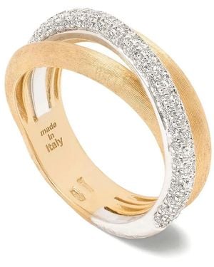 Marco Bicego 14K Diamond Three Strand Jaipur Ring - Metallic