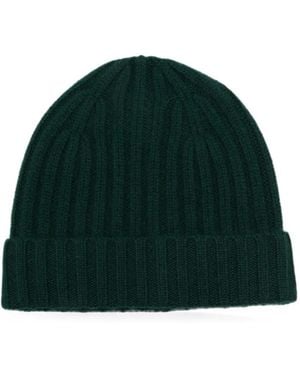 Be You Ribbed-Knit Beanie Hat - Green