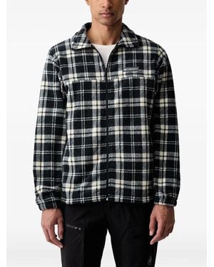 Columbia Karierter Pullover Mit Reißverschluss - Schwarz