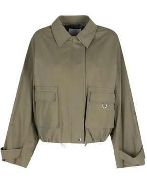 Isabelle Blanche Flap-Pocket Jacket - Green