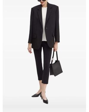 Custommade• Chest-Pocket Padded-Shoulder Vest - Black