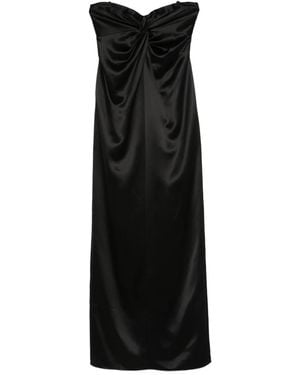 retroféte Twisted Strapless Dress - Black
