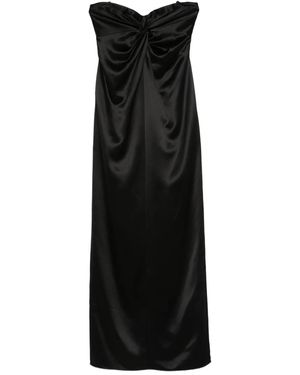 retroféte Twisted Strapless Dress - Black