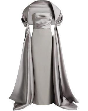 Solace London Vera Gown Dress - Gray