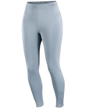 Salomon Shakeout Core Logo-Print Drawstring Leggings - Blue
