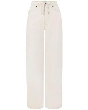 FRAME Off Duty Drawstring Jeans - White