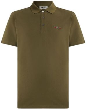 Bally Logo-embroidered Polo Shirt - Green