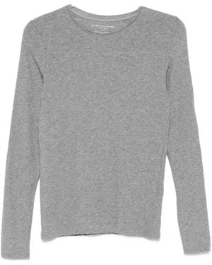 Majestic Filatures Top A Maniche Lunghe - Grigio