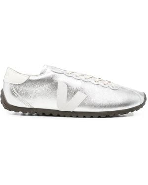 Veja Cateyes Leather Trainers - White