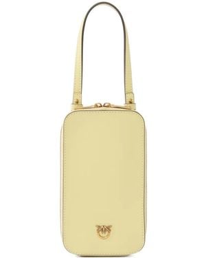 Pinko Zip-Around Leather Smartphone Case - Metallic