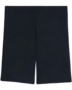 Ami Paris Cotton Shorts - Blue