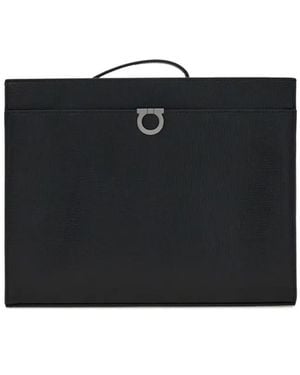 Ferragamo Gancini Clutch Bags - Black