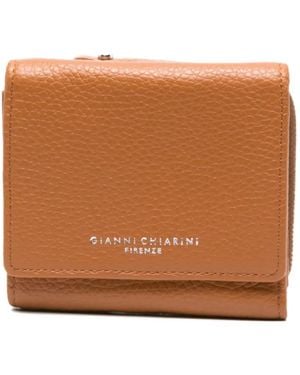 Gianni Chiarini Grained-Leather Zip Wallet - Brown